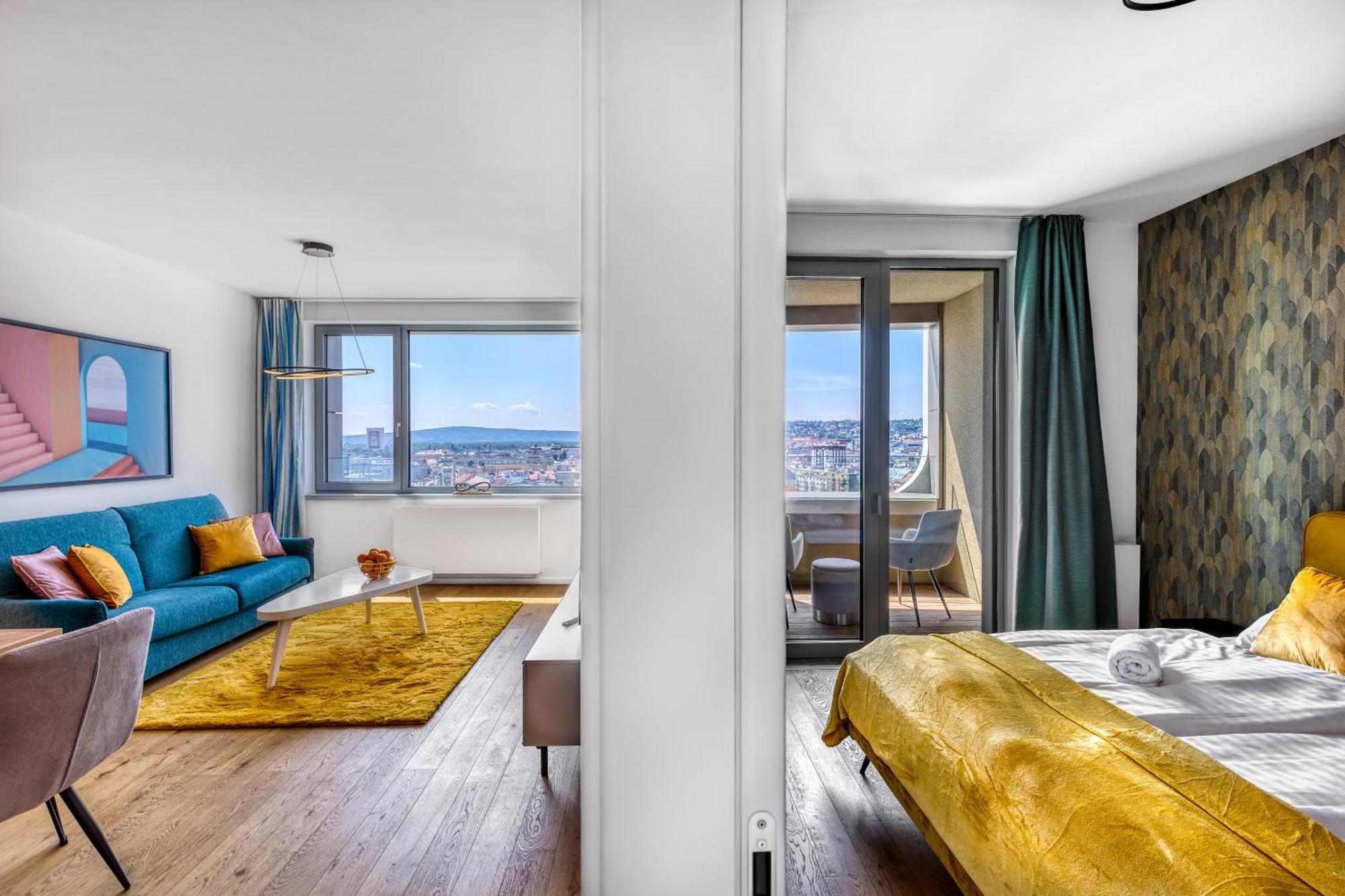 Apartmán Sky Park Tower 1, 22 Level, Downtown Centrum, Adress In Town, Parking Included *